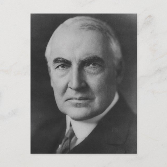 Warren G. Harding 29 Postcard (Front)