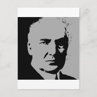 Warren G. Harding silhouette Postcard