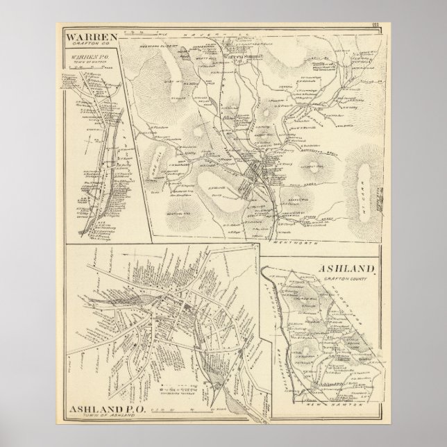 Warren, Grafton Co Poster (Front)
