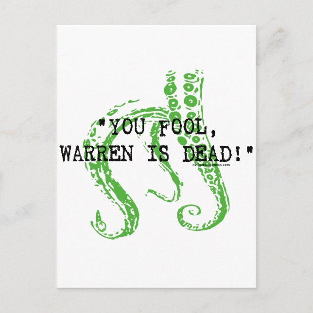 Warren is dead H. P. Lovecraft Postcard (Front)