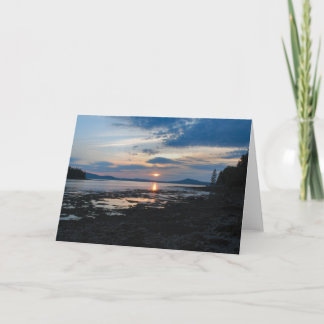 Warren Island Sunset notecard - 2