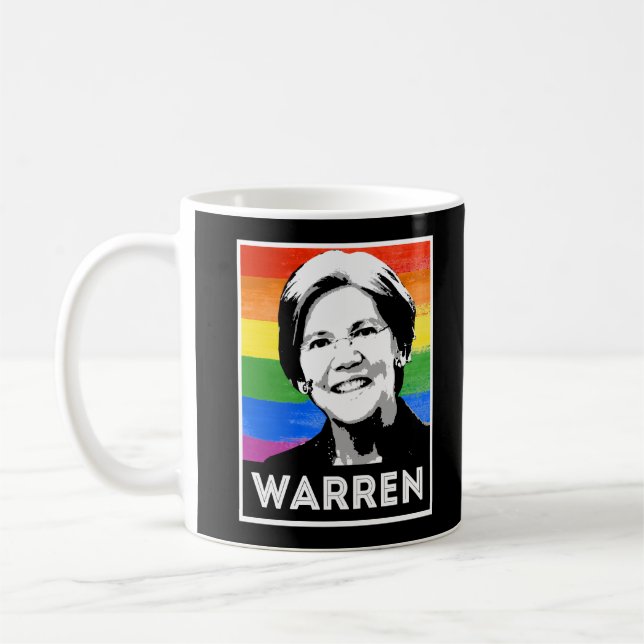 Warren LGBT Flag Coffee Mug (Left)