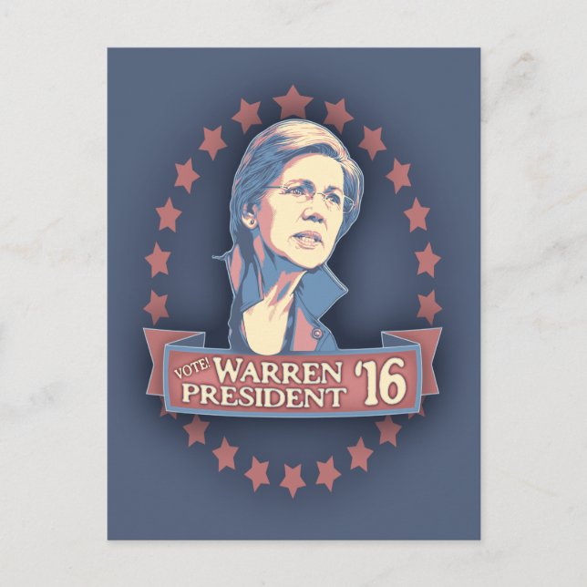 Warren Pres '16 Postcard (Front)