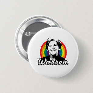 Warren Rainbow Pride 6 Cm Round Badge