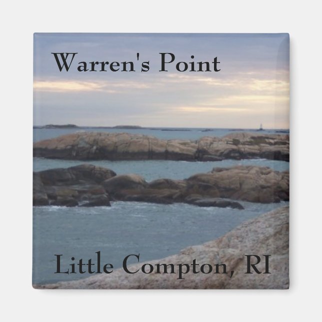 Warren's Point Beach, Little Compton, RI Magnet (Front)