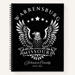 Warrensburg Johnson County Missouri Vintage Eagle Notebook