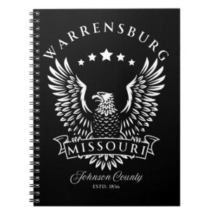 Warrensburg Johnson County Missouri Vintage Eagle Notebook