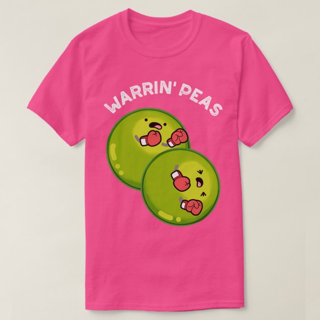 Warrin Peace Funny Pea Puns T-Shirt (Design Front)