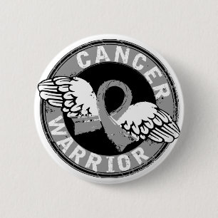 Warrior 14C Brain Cancer 6 Cm Round Badge