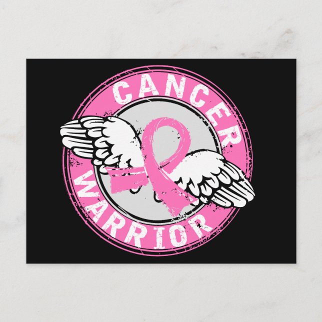 Warrior 14C Breast Cancer Postcard (Front)
