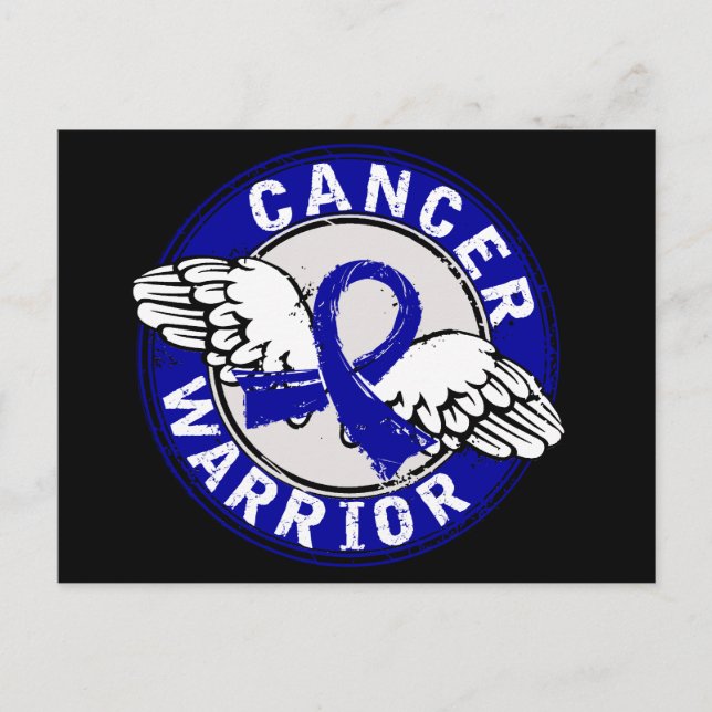 Warrior 14C Colon Cancer Postcard (Front)