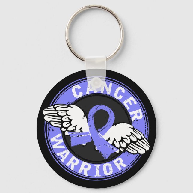 Warrior 14C Prostate Cancer Key Ring (Front)