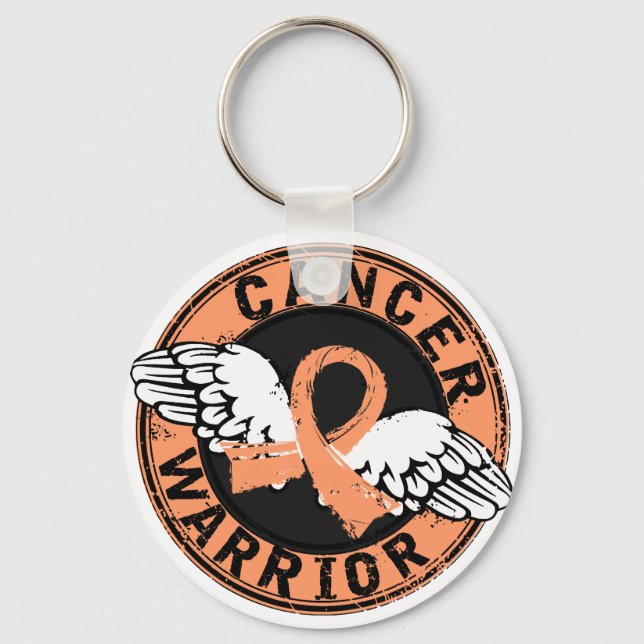 Warrior 14C Uterine Cancer Key Ring (Front)