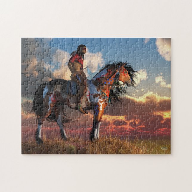 Warrior and War Horse Jigsaw Puzzle (Horizontal)