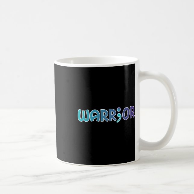 Warrior Anti Suicide Anxiety Awareness  Coffee Mug (Right)