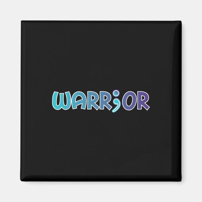 Warrior Anti Suicide Anxiety Awareness  Magnet (Front)