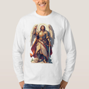 Warrior Archangel Michael Men's Long Sleeve Tee