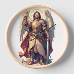Warrior Archangel Michael Wall Clock