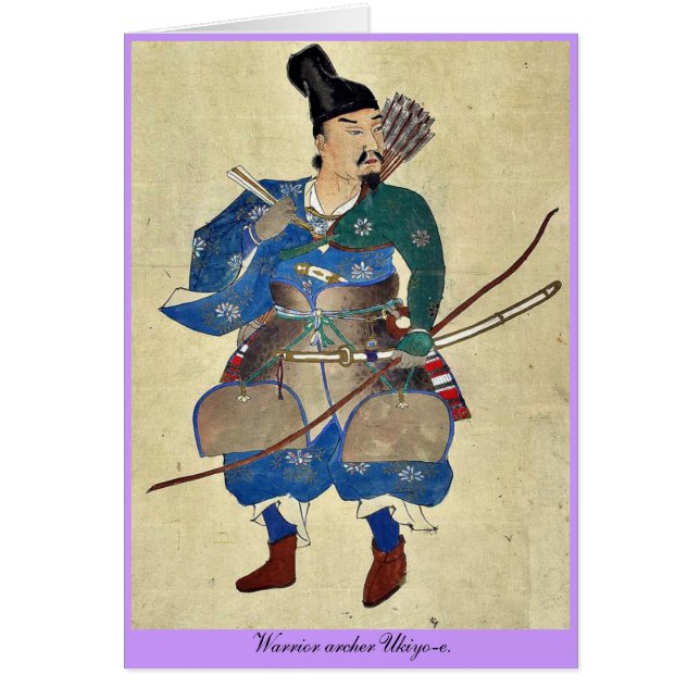 Warrior archer Ukiyo-e. (Front)