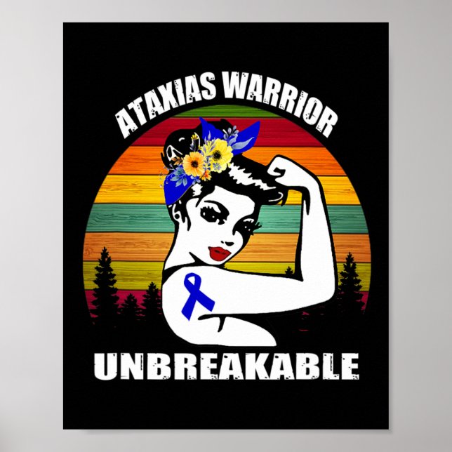 Warrior Awareness Automatic Support Gift  Poster (Front)