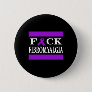 Warrior Awareness Purple Ribbon Gift  6 Cm Round Badge