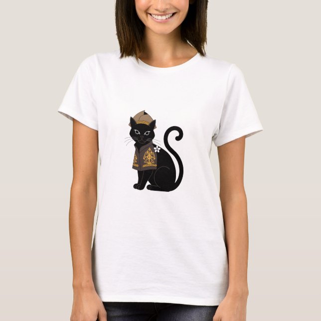 Warrior Black Cat Graphic Tee (Front)