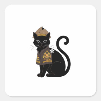 Warrior Black Cat Sticker