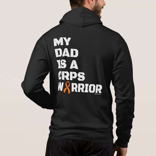 Warrior/Block/Dad...CRPS Hoodie (Back)