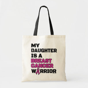 Warrior/Block/Daughter...Breast Cancer Tote Bag