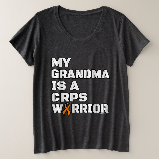 Warrior/Block/Grandma...CRPS Plus Size T-Shirt (Design Front)
