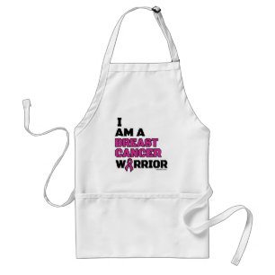 Warrior/Block/I am...Breast Cancer Standard Apron