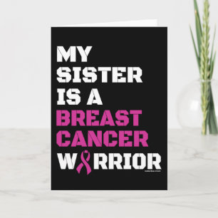 Warrior/Block/Sister...Breast Cancer Card