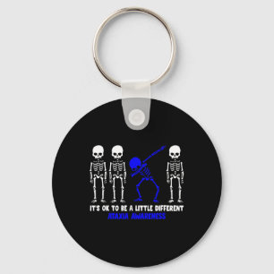Warrior Blue Ribbon Awareness Disease Halloween Gi Key Ring
