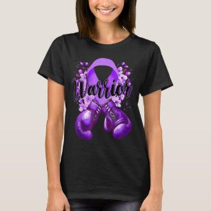Warrior Boxing Gloves Purple Ribbon Lupus T-Shirt