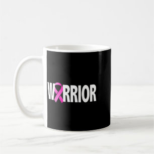 Warrior breast cancer awareness for women coffee mug