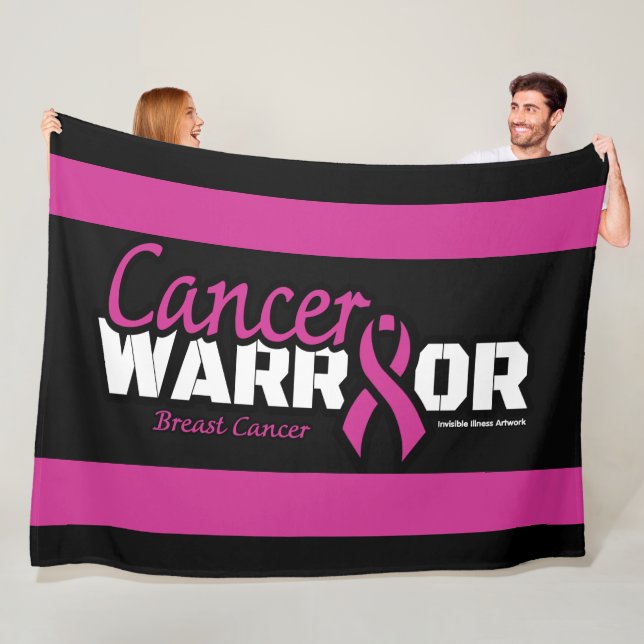 Warrior...Breast Cancer Fleece Blanket (In Situ)