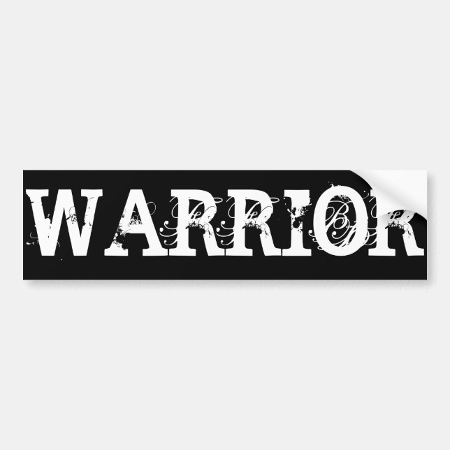 Warrior Cancer Bumper Sticker (Front)