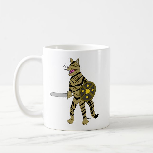 Warrior Cat Coffee Mug (Left)