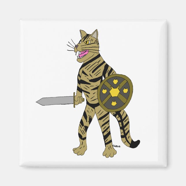 Warrior Cat  Magnet (Front)