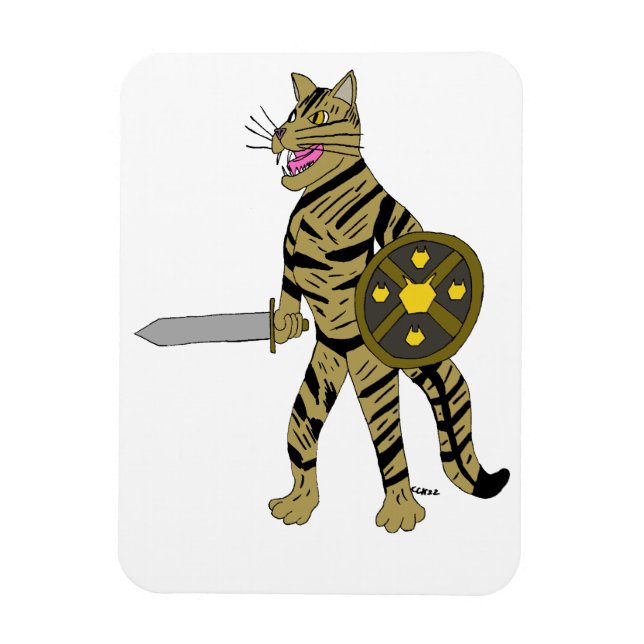 Warrior Cat  Magnet (Vertical)