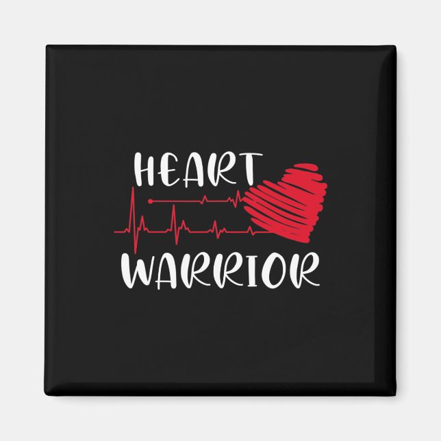 Warrior Chd Awareness Present Congenital Heart Dis Magnet (Front)