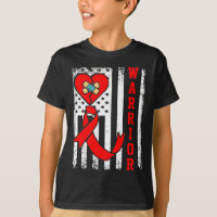 Warrior Chd Heart Disease Awareness Red Ribbon Ame