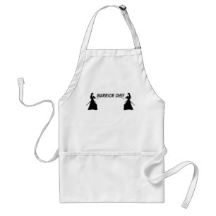Warrior Chef Female Samurai Warrior with Sword Standard Apron