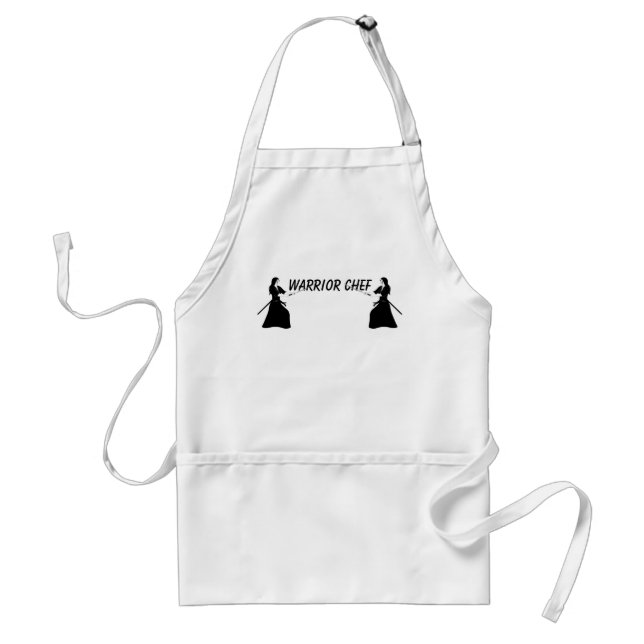 Warrior Chef Female Samurai Warrior with Sword Standard Apron (Front)