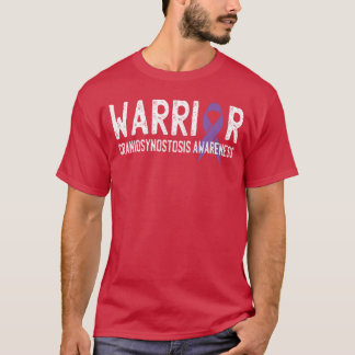 Warrior Craniosynostosis CSO Awareness Purple Ribb T-Shirt