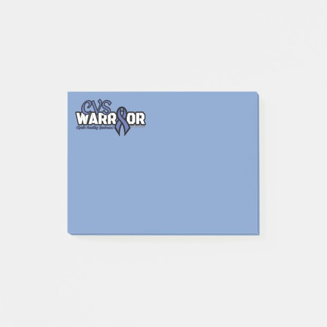 WARRIOR...CVS POST-IT NOTES (Front)