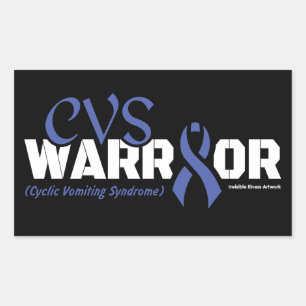 WARRIOR...CVS RECTANGULAR STICKER