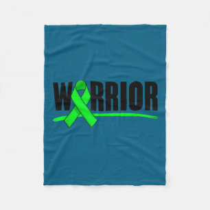 Warrior Depression Anxiety Mental Health Awareness Fleece Blanket