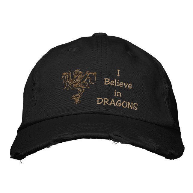 Warrior Dragon Embroidered Hat (Front)