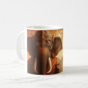 "Warrior elephant in Forest" Coffee Mug